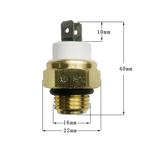 批发 摩托车散热器冷却液风扇水恒温器开关温度传感器M16温控螺丝