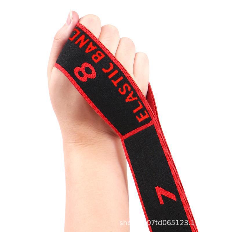 Suministros de yoga banda de estiramiento de múltiples segmentos banda de estiramiento de Danza Latina postura correcta banda de tracción 8 rejilla banda elástica banda digital