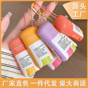 Gege Bear Gege Bear Delicate and Moisturizing Lip Balm Colorless Lip Balm Summer Moisturizing and Hydrating Student Makeup