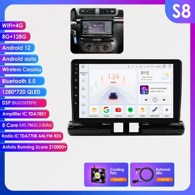 car 17-23 car Bluetooth Android | DVD Navigation - 8128g-wifi4g-lte-version-7862-carplay-eight-cores-9inch-suitable-for-17-23-citroen-c3