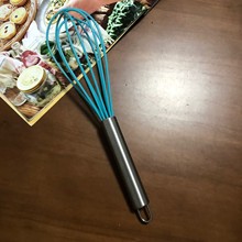 手动不锈钢柄硅胶多用打蛋器蛋糕奶油打发器手持搅拌器烘焙工具