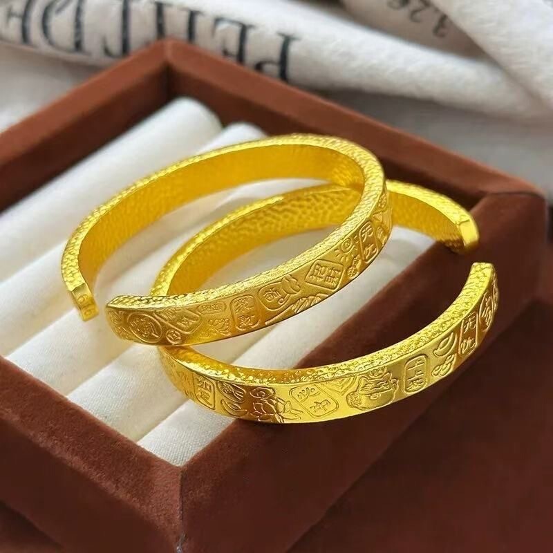 Lion Awakening Auspicious Message Open Bracelet, Fashionable Solid Bracelet for Men and Women, Valentine's Day Gift for Boyfriend/Girlfriend Lion Awakening Auspicious Message Open Bracelet, Fashionable Solid Bracelet for Men and Women, Valentine's Day Gift for Boyfriend/Girlfriend