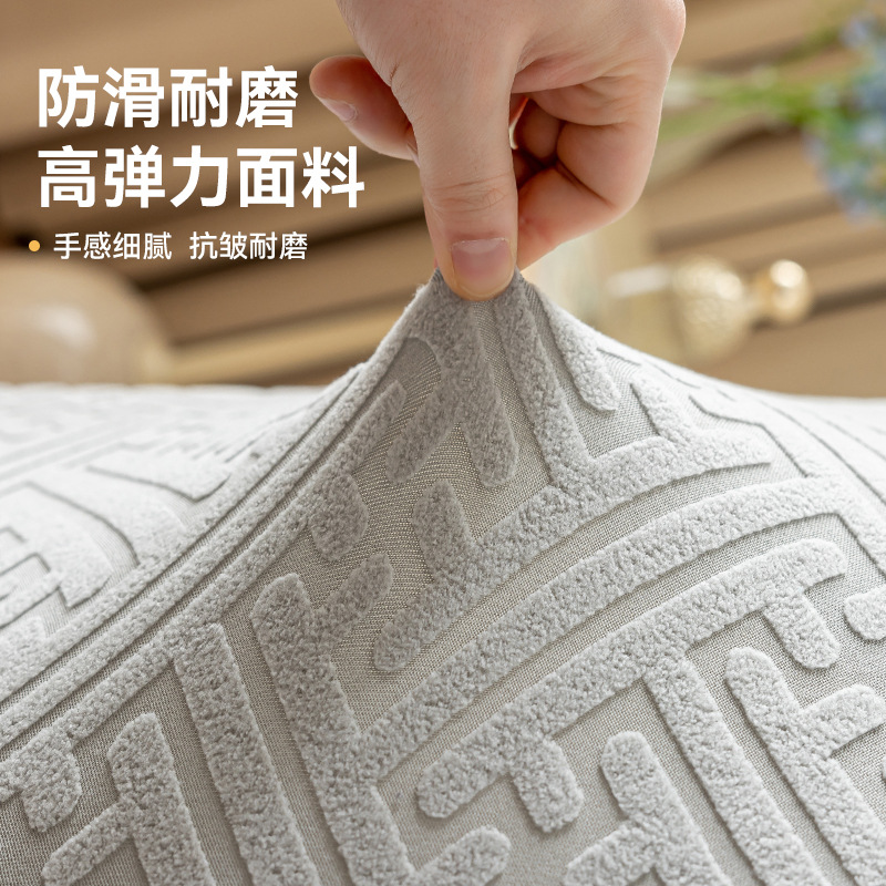 Cubierta de asiento elástico espesa esponja cojín integral cuatro estaciones general simple asiento de mesa de comedor cubierta de asiento cojín de invierno