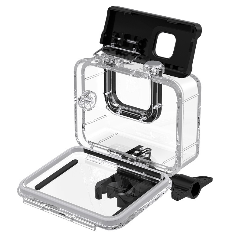 Para GoPro 13 12-11-10 Carcasa impermeable Lente sin desmontaje Carcasa protectora para cámara deportiva Carcasa sumergible