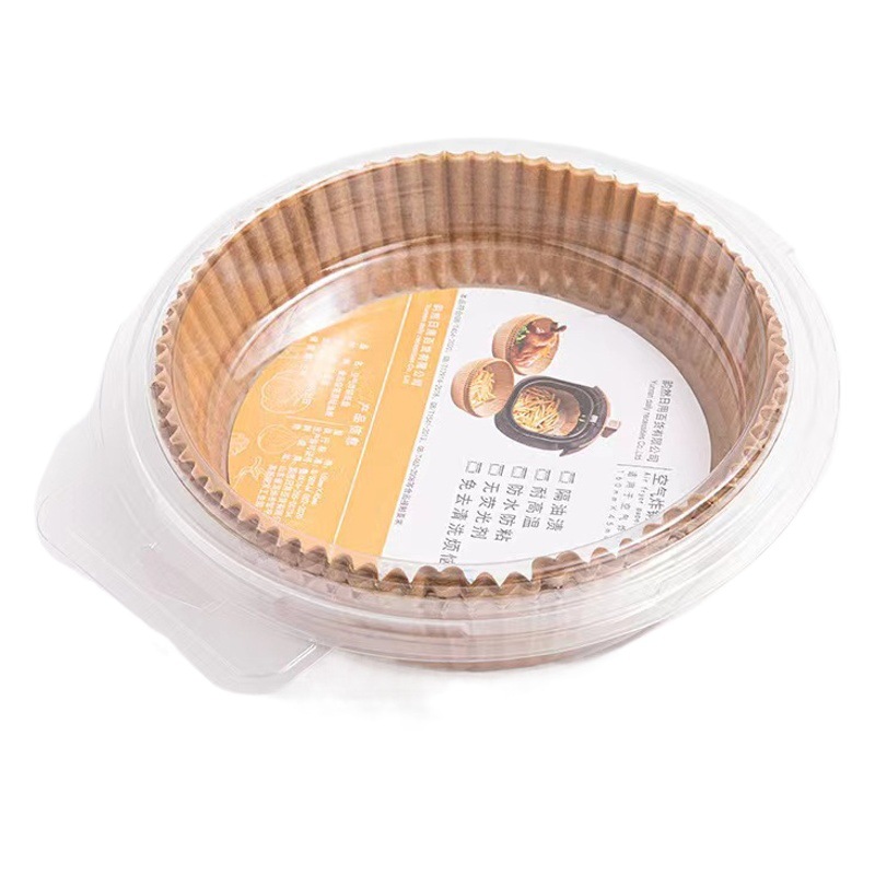 Air Fryer Special Paper Round Baking Disposable Silicone Oil-Proof Paper Plate Food Grade Thickeneded Air Fryer Paper