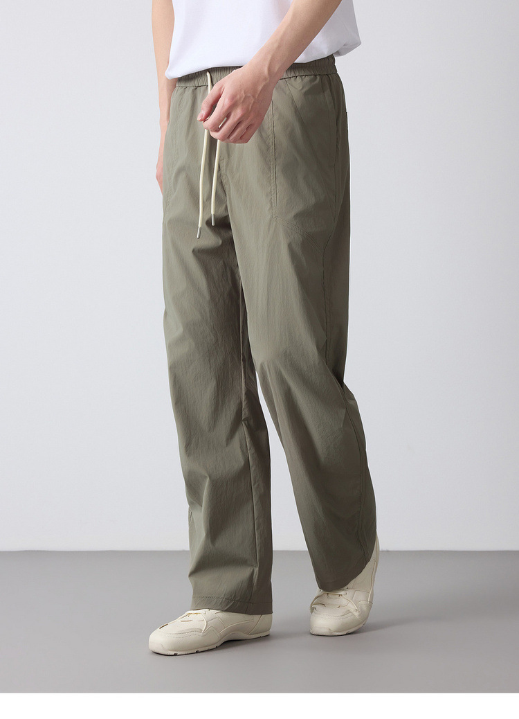 Quần jogger nam dáng rộng thùng thình phong cách thể thao thành phố, cạp chun — đen chi tiết 16