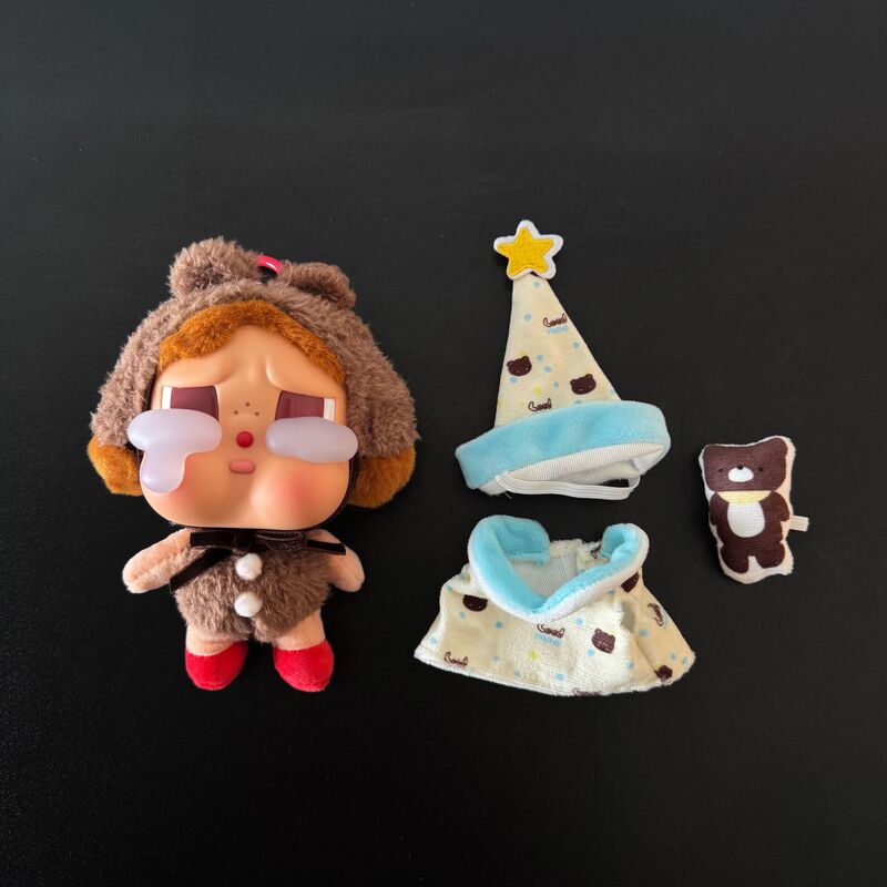 17 センチメートル泣き子泣き子誕生日帽子ベビー服手作り人形人形 10 センチメートル装飾帽子ミニドレスアップ服|undefined