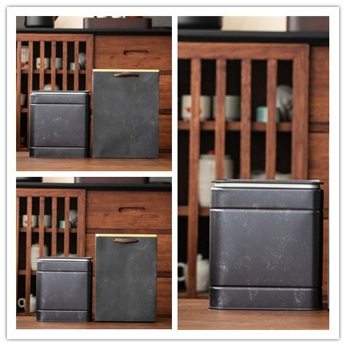 复古铁大小桶茶叶罐整件包邮包装久福茶叶包装定 制免费设计