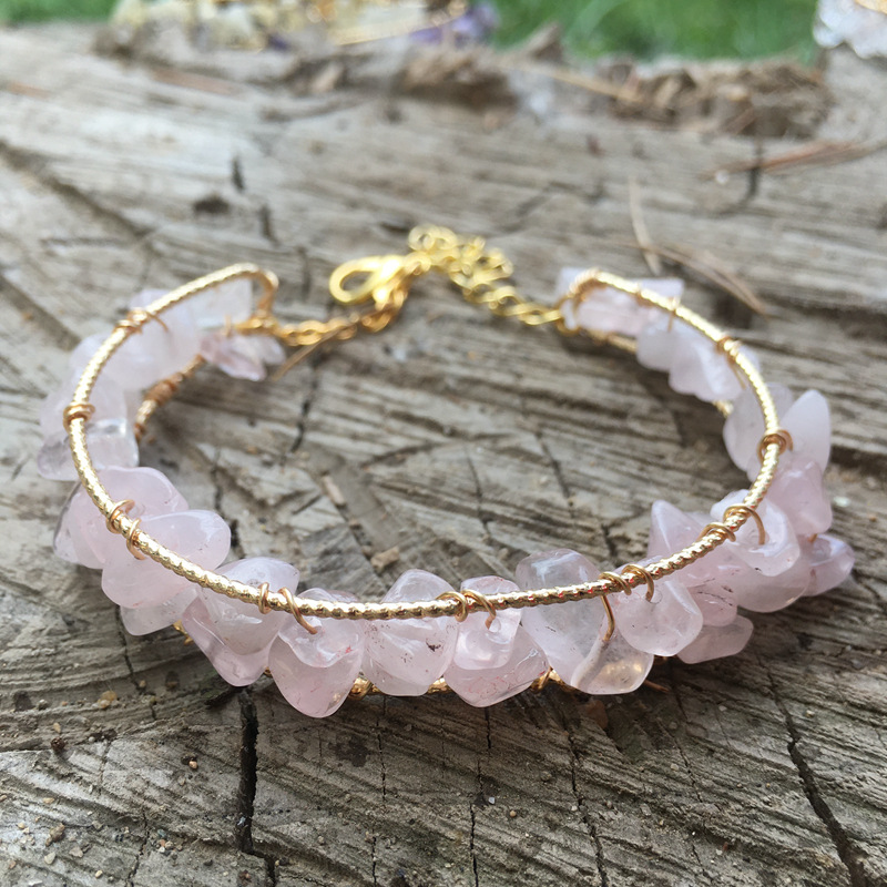 Fashion jewelry Natural Crystal String Beads Bracelet Female DIY