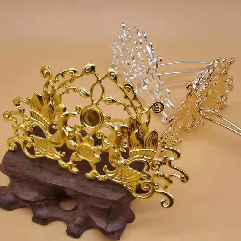 Shuangfeng Chengxiang Hair Crown Retro Palace DIY Ancient Costume Headwear Accessories Bride Ancient Costume Hanfu Handmade Material