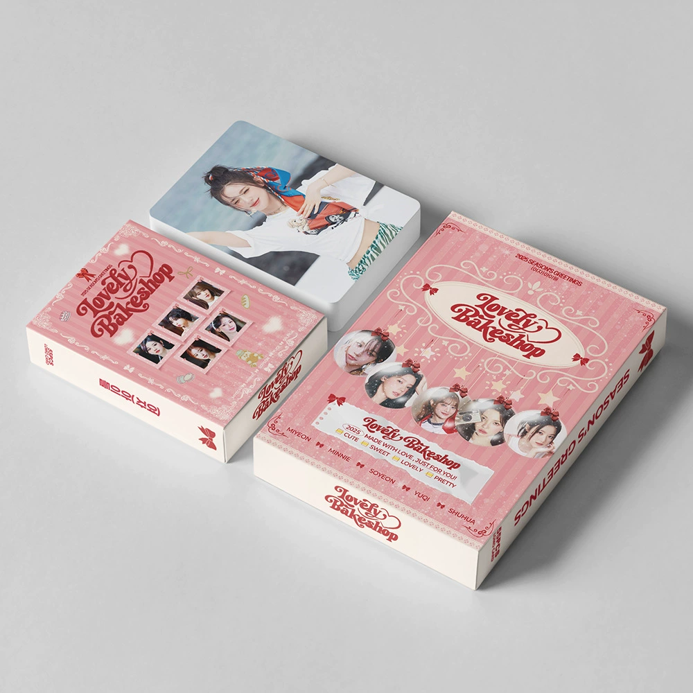 Spot Korean Stream (G) I-DLE женская группа LOMO карта 2025 милый кондитерская Meitu сокровище карта