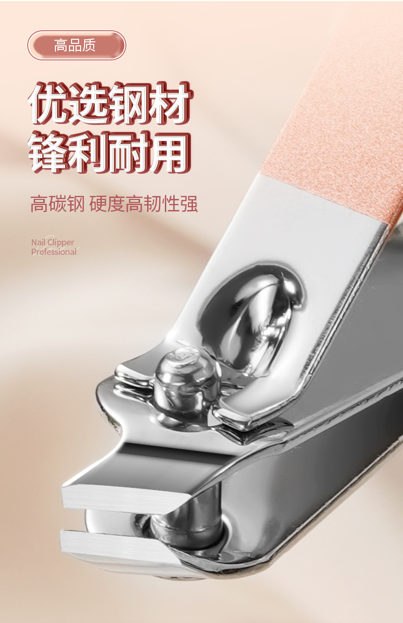 Heimat schräge Nagelschere Mädchen Rosa Set Edelstahl Ohrlöffel Nagelschere Augenbrauenschere Maniküre- und Pediküre-Werkzeuge