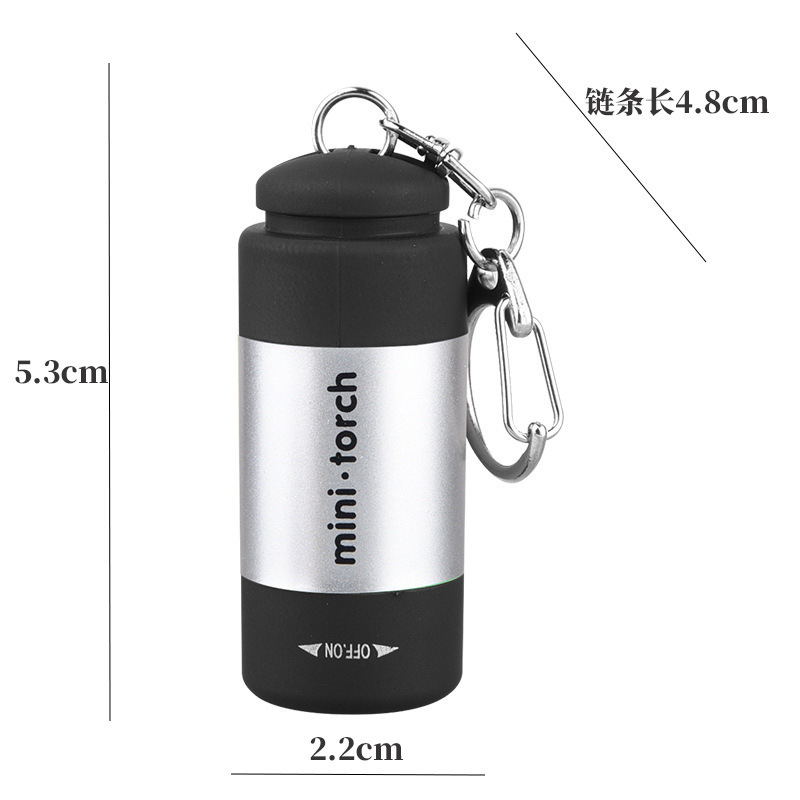 クロスボーダー懐中電灯強力な光爆発ミニキーホルダー懐中電灯長いバッテリー寿命 USB 充電屋外懐中電灯緊急|undefined