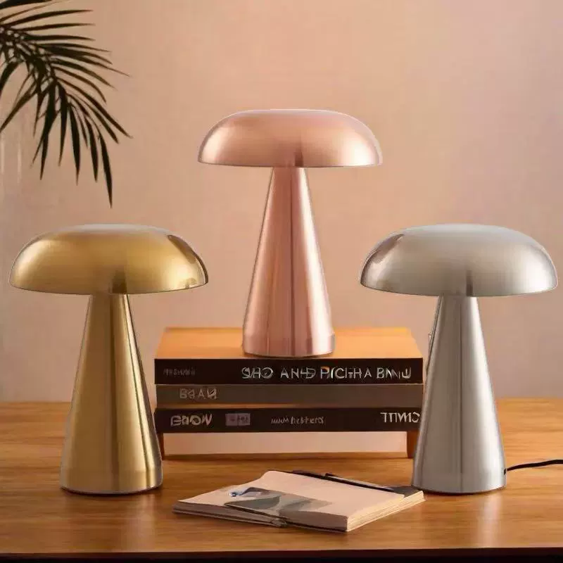 Ретро минималистичный бар настольная лампа USB зарядка бар бар атмосфера окружающий свет кокосовый гриб лампа спальная прикроватная лампа