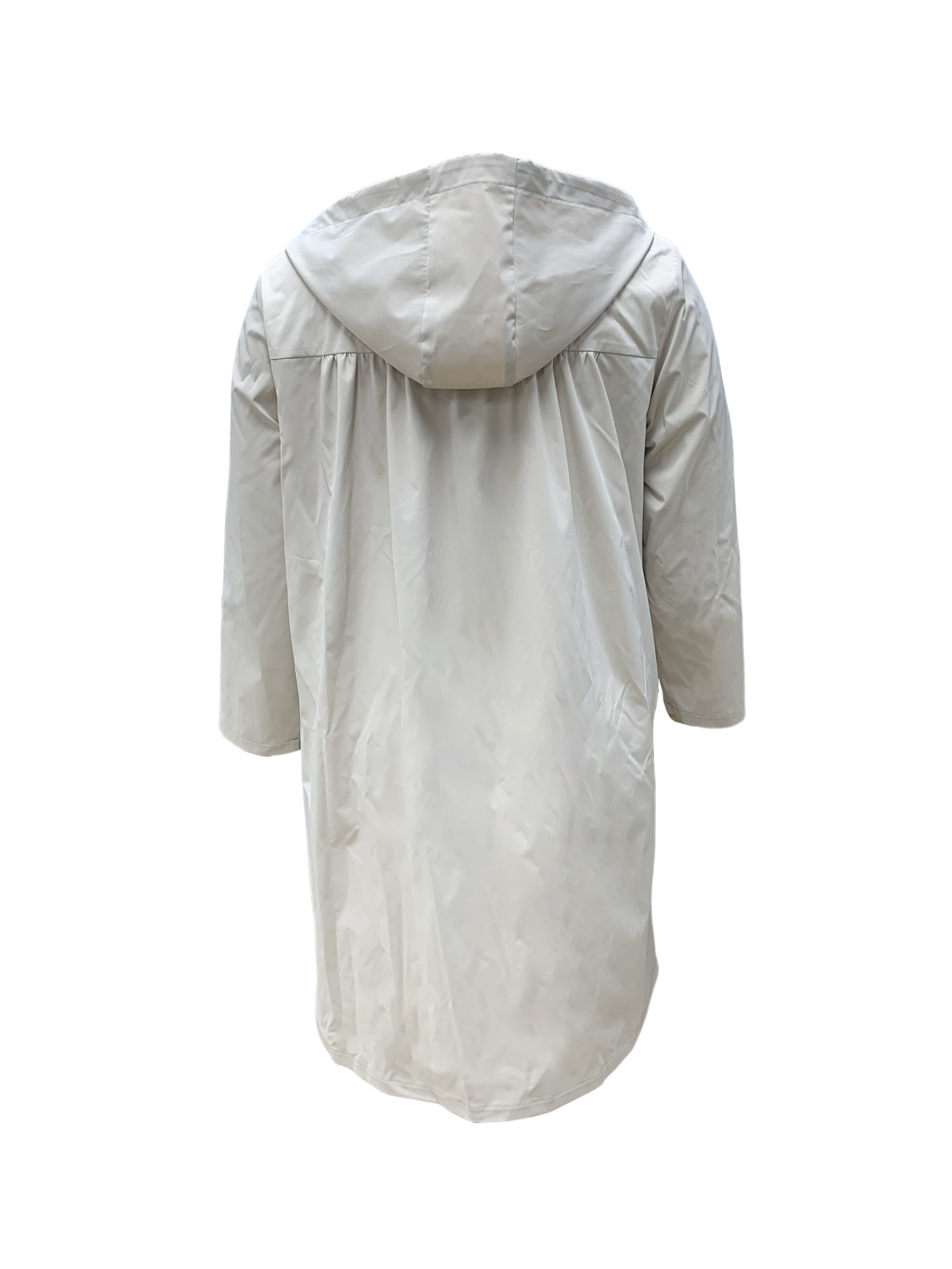 ​Women's Plus Size Casual Hooded Windbreaker Jacket Long Sleeve Lightweight Outerwear For Spring & Autumn​_ecoleips.com