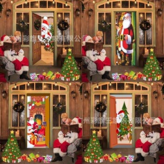 アマゾンの新しい国境を越えたクリスマス老人がクリスマスの背景布のカーテンを飾ってアマゾンを飾った