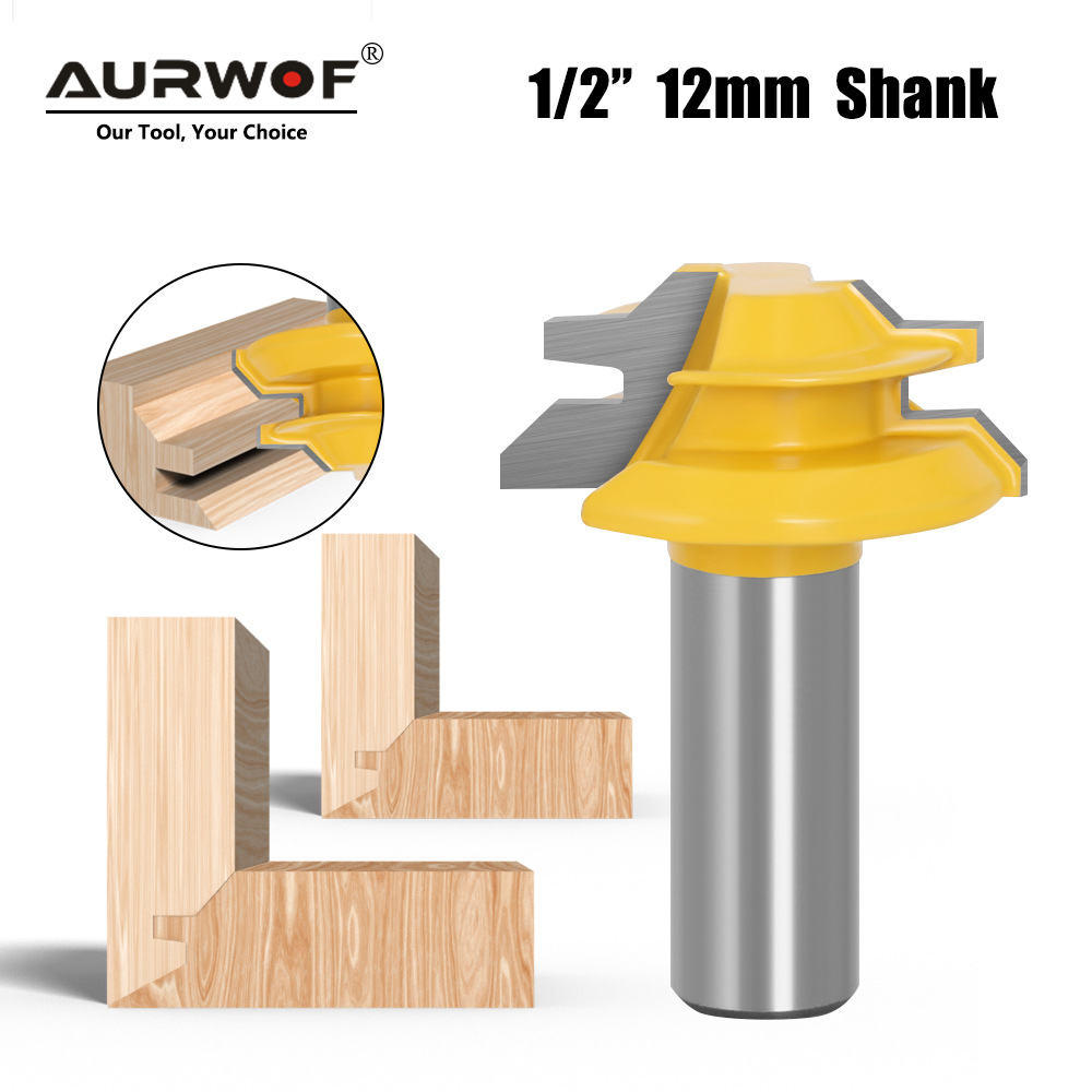 45度榫合刀木工斜角榫合刀拼板刀高档木工铣刀线条刀直角刀