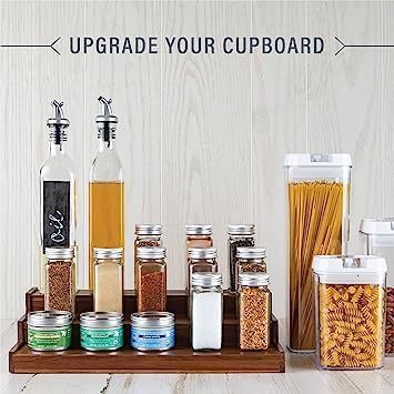 Creative wooden home kitchen multi-layer spice storage rack solid…