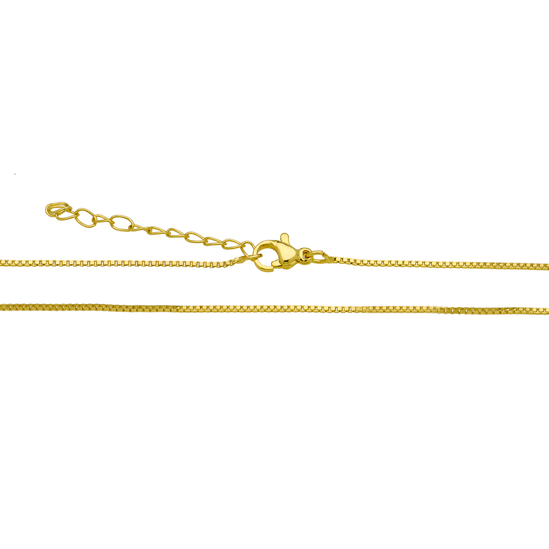 6g Weight 18K Gold Plated Plating Material Necklace Classification Copper Chain Material cable chain, box chain Chain Type 1 Piece Quantity Daily Occasion Copper Material Solid Color Pattern Women's Gender Simple Style, IG Style Style Copper 18K Gold Plated Solid Color Necklace 10