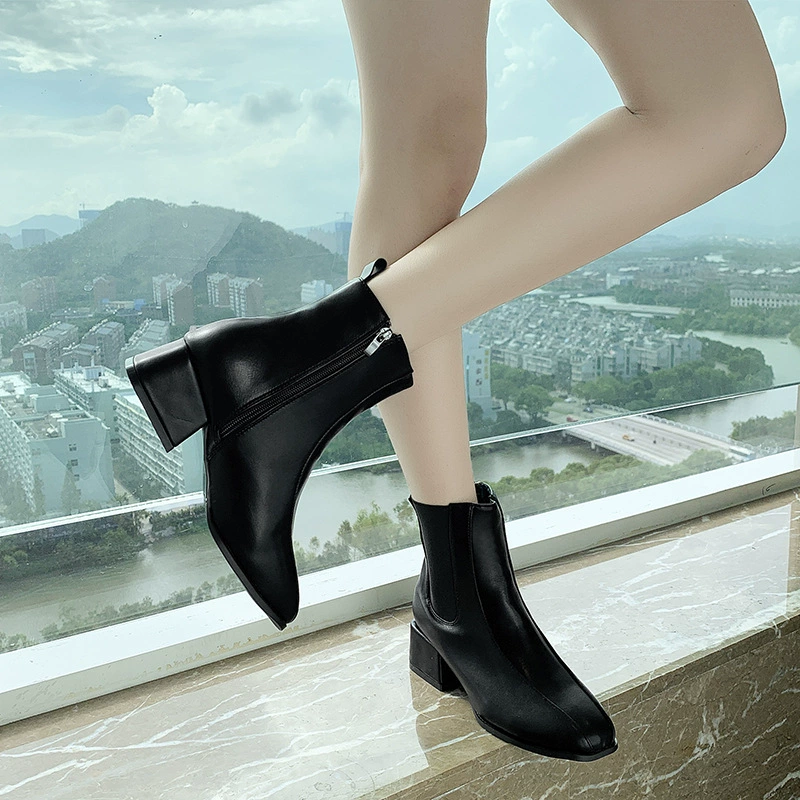 Martens, summer black chelsea, thin boots, (Physicals)