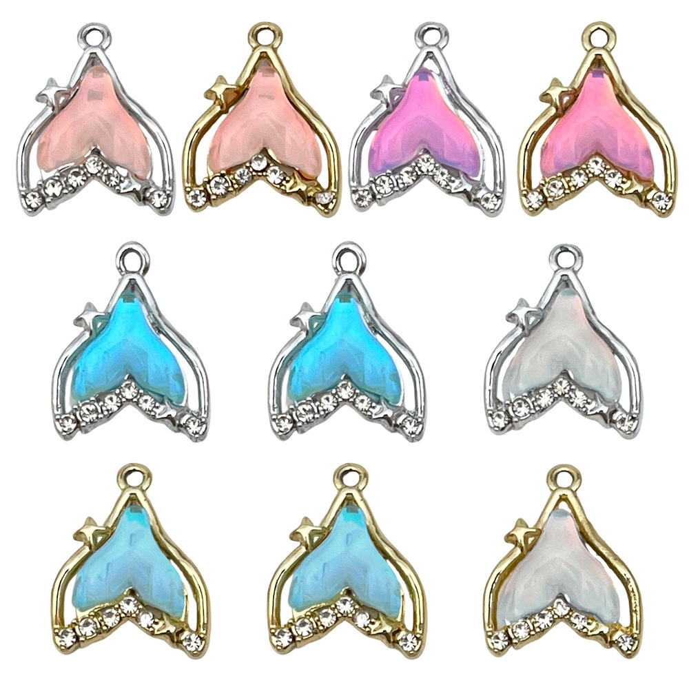 8 types of mixed 10 dot diamond ocean mermaid tail-11.8g-SN1792
