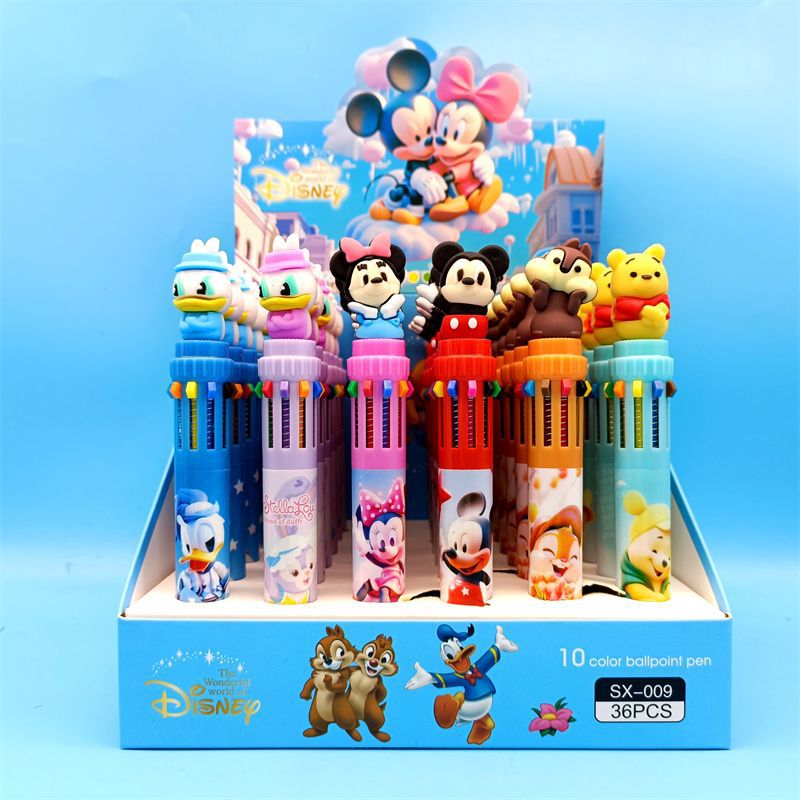 Sanlio nuevo bolígrafo de 10 colores sanrio kulomi bolígrafo de 10 colores bolígrafo de mano explotador transfronterizo de fuentes de comercio exterior.