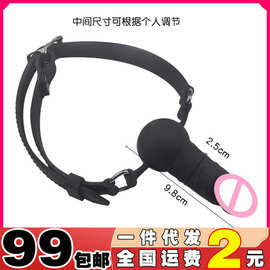 sm刑具口水球口枷情趣用品女奴调教性工具防吐另类自慰堵嘴塞玩具