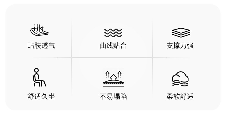Wholesale Memory Foam Cushions, Universal Office Seat Cushions for All Seasons, Student Cushions That Can Be Used for Long Periods of Sitting Without Fatigue, Can Be Shipped on Behalf of Others