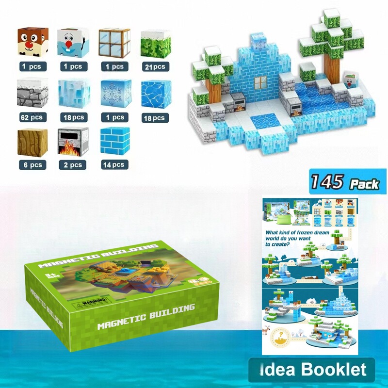 クロスボーダー マインクラフト 磁気ブロック 磁気ブロックセット 原始森林 STEM感覚玩具 Amazon|undefined