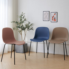 北欧椅子ins网红餐椅轻奢靠背咖啡厅休闲凳子加厚塑料简约书桌椅