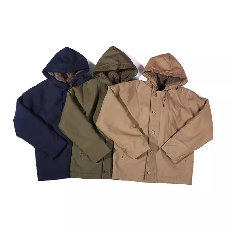 OKONKWO Marina N-1 capucha cubierta traje de cubierta chaqueta gruesa de N2 hombres Chaqueta de algodón acolchado