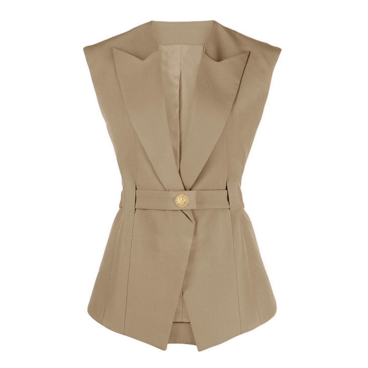 Women's Clothing fashion high end belt sleeveless slim temperament commuting women's suit vest vest female_ecoleips.com