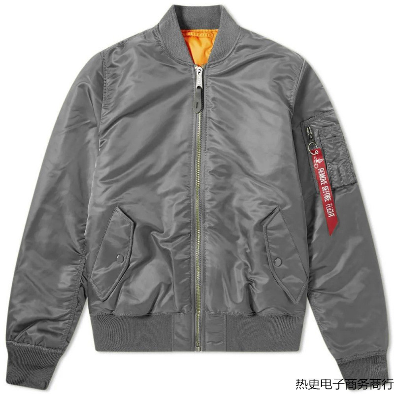 Trendy Men's Jacket Autumn and Winter Thickened Coat Korean Style Baseball Jacket Loose Plus Size Ma-1 Air Force Classic Pilot Jacket