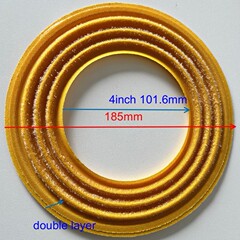 8inch8寸JBL喇叭用CONEX双层硅胶弹波 低音喇叭配件弹波spider