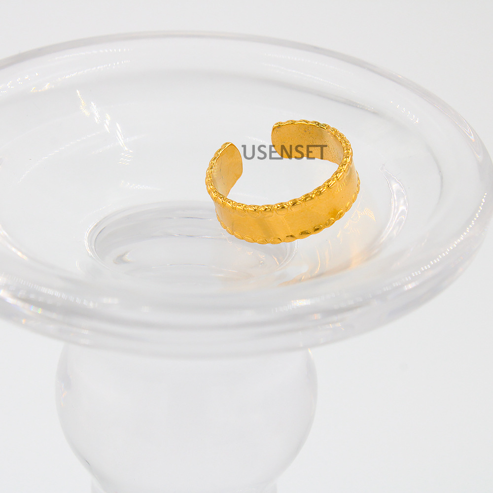 Simple Style Heart Shape Snake Stainless Steel Plating Open Ring 1 Piece