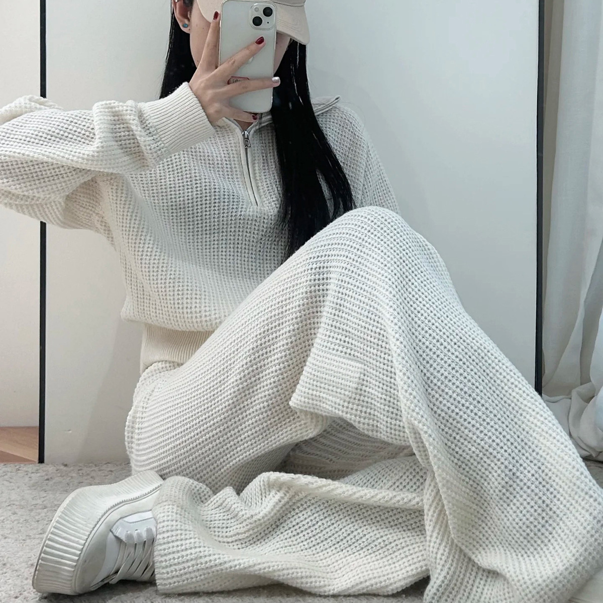 흰색 바지