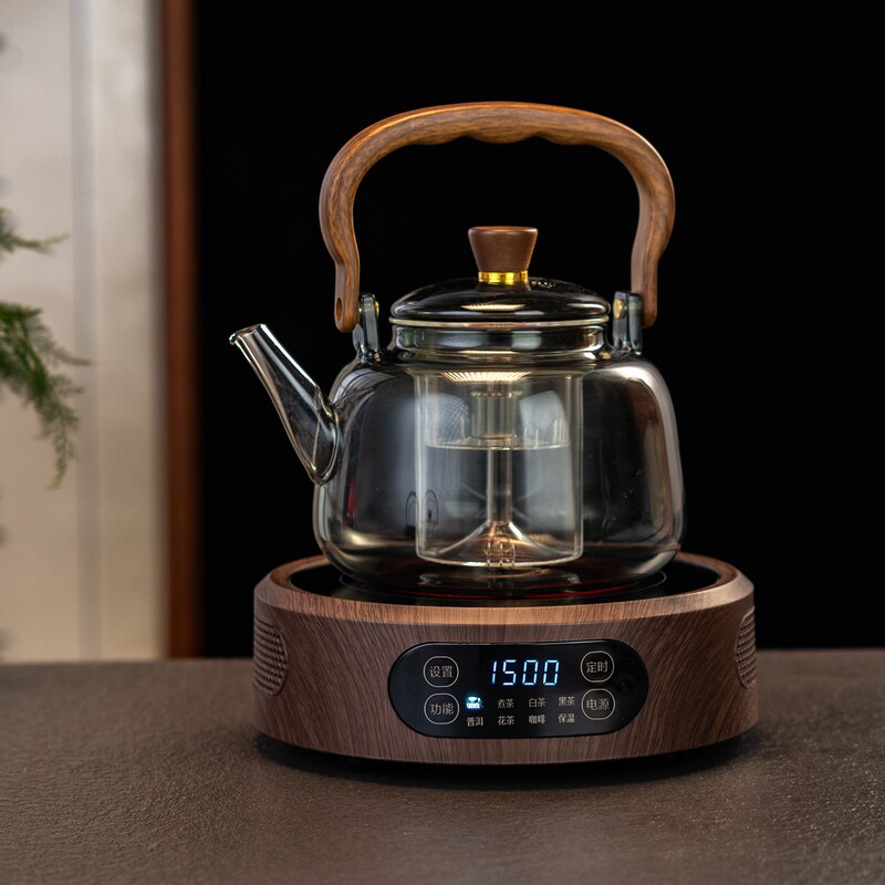 Kangmi Electric Ceramic Stove 1500W High-Power Household Heating Small Electromagnetic Glass Kettle Tea Stove Smart Electric Tea Stove
