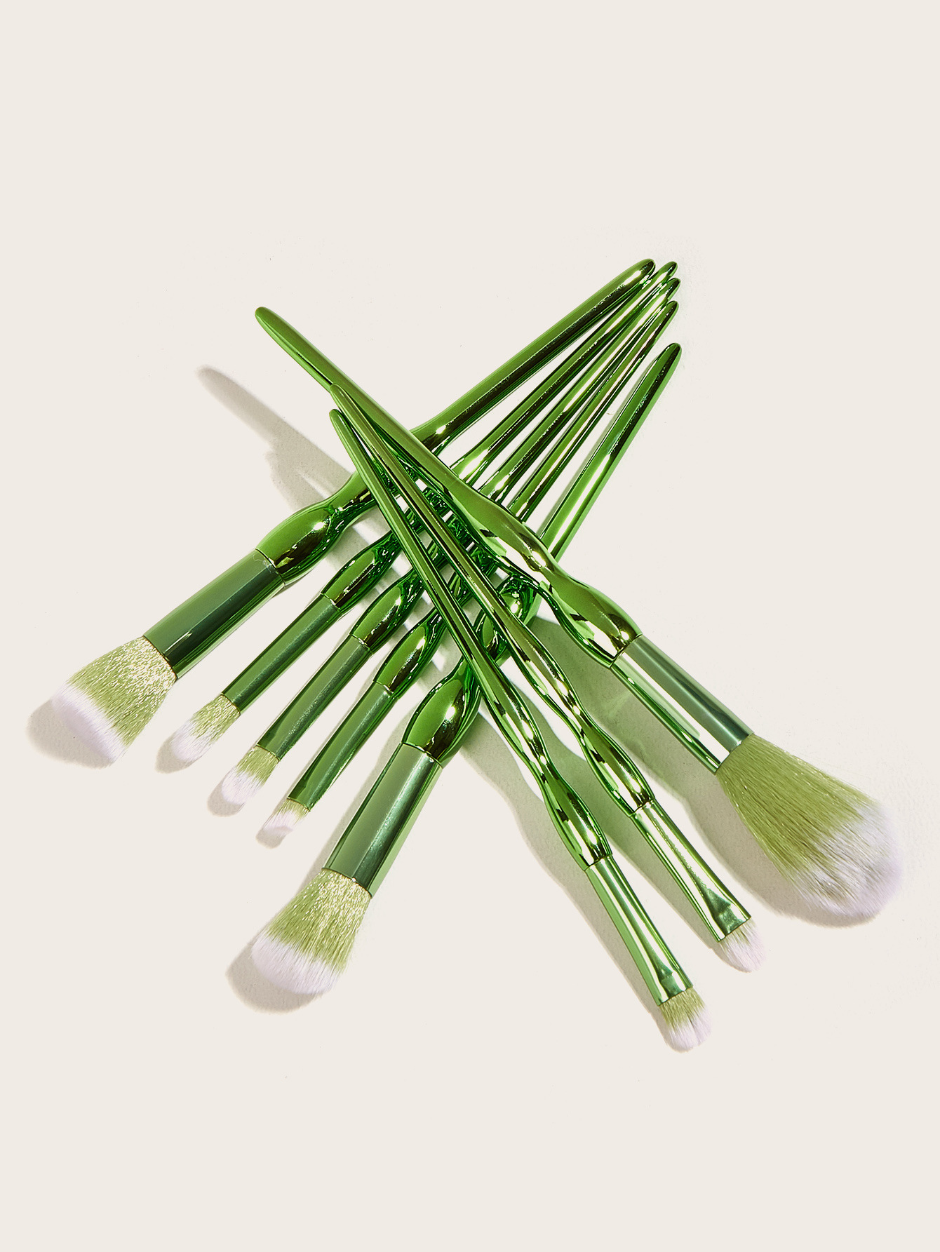 Set mit 8 Make-up-Pinseln, grüner Kürbis, Lidschattenpinsel, Puderpinsel, Beauty-Tools GUJHUI_voghion.com