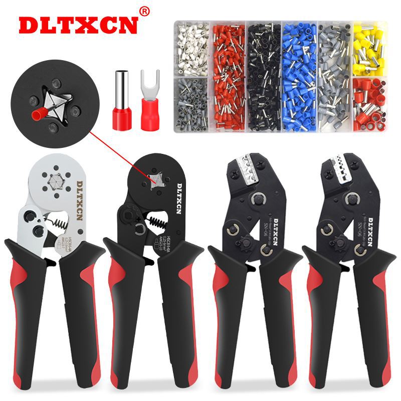 管型端子压线钳冷压端子手动接线钳针形夹线电工小型压接钳子