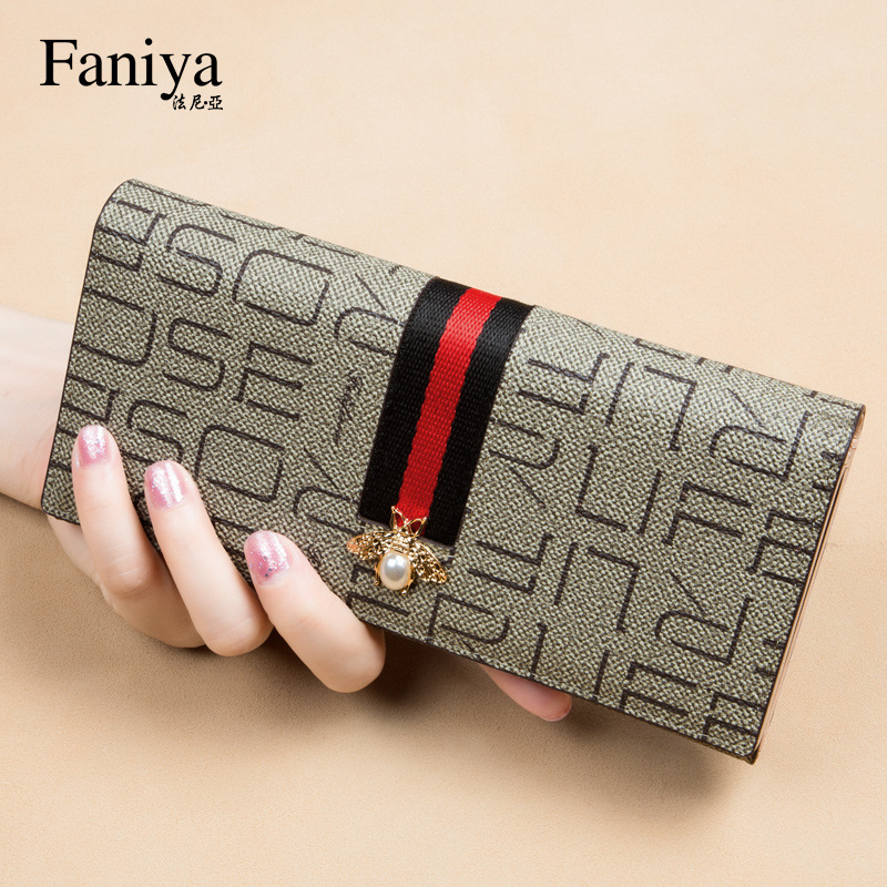 Fanya wallet women's long large capacity 2021 New Fashion card holder clutch Women's Small bag wallet