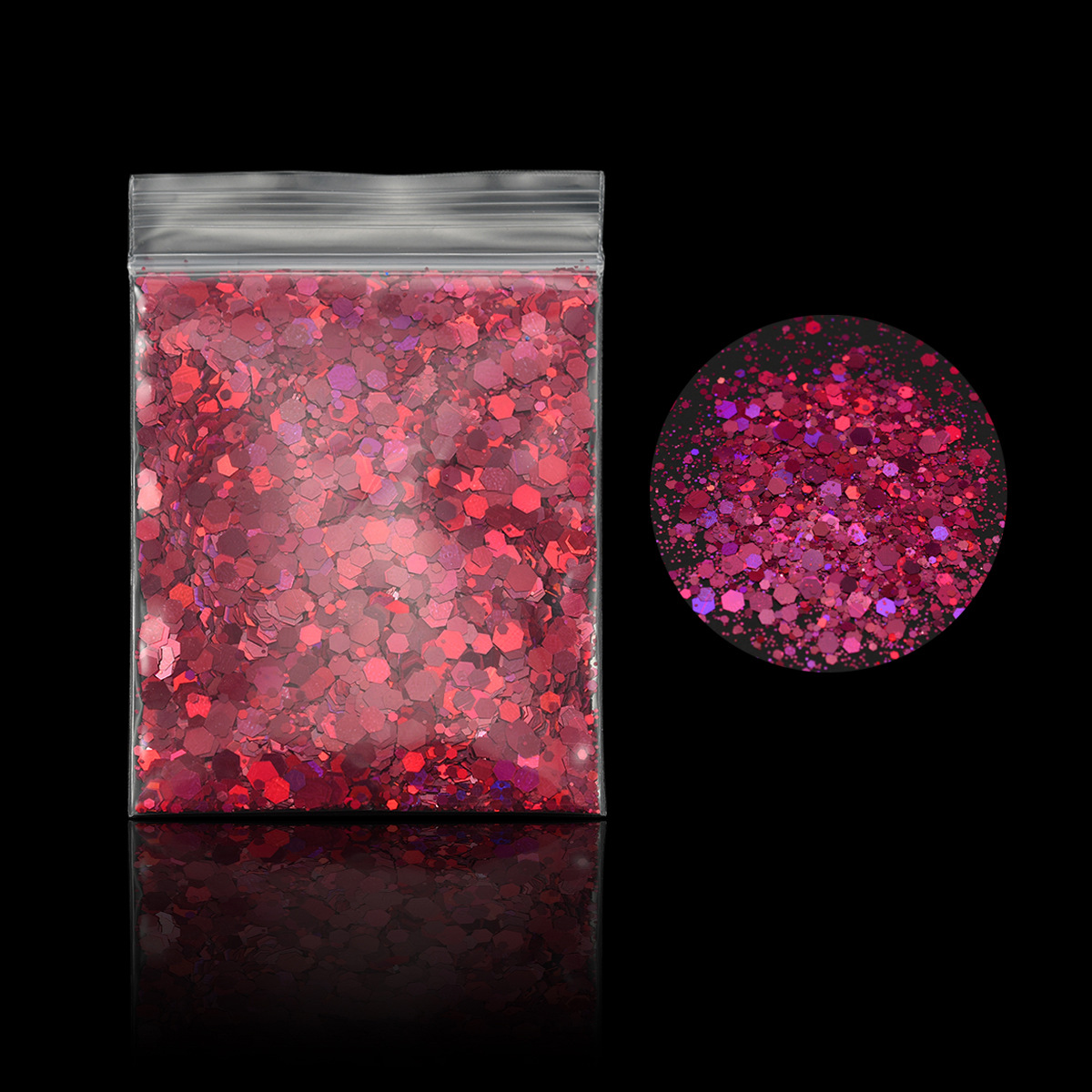 Manicura 19 color láser brillo lentejuelas en bolsas brillo en polvo traje DIY Quicksand flujo cáñamo epoxi belleza joyería