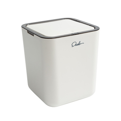 Desktop small trash can with lid square bedroom dormitory small trash can home living room coffee table mini trash can