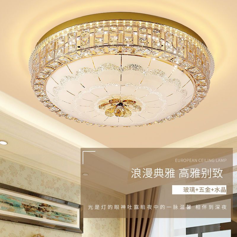 New Style Bedroom Crystal Lamp Led Ceiling Lamp Elegant Small Living Room Dining Room Lamp Corridor Lamp Bedroom Lamp Master Bedroom Wedding Room