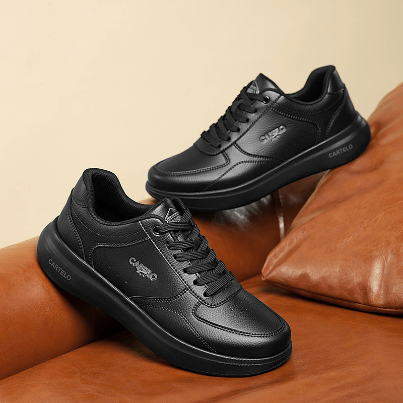 Мужская обувь 2025 новый средний возраст папа кроссовки весной и осенью мужская спортивная обувь мягкая подошва бизнес повседневная кожаная обувь