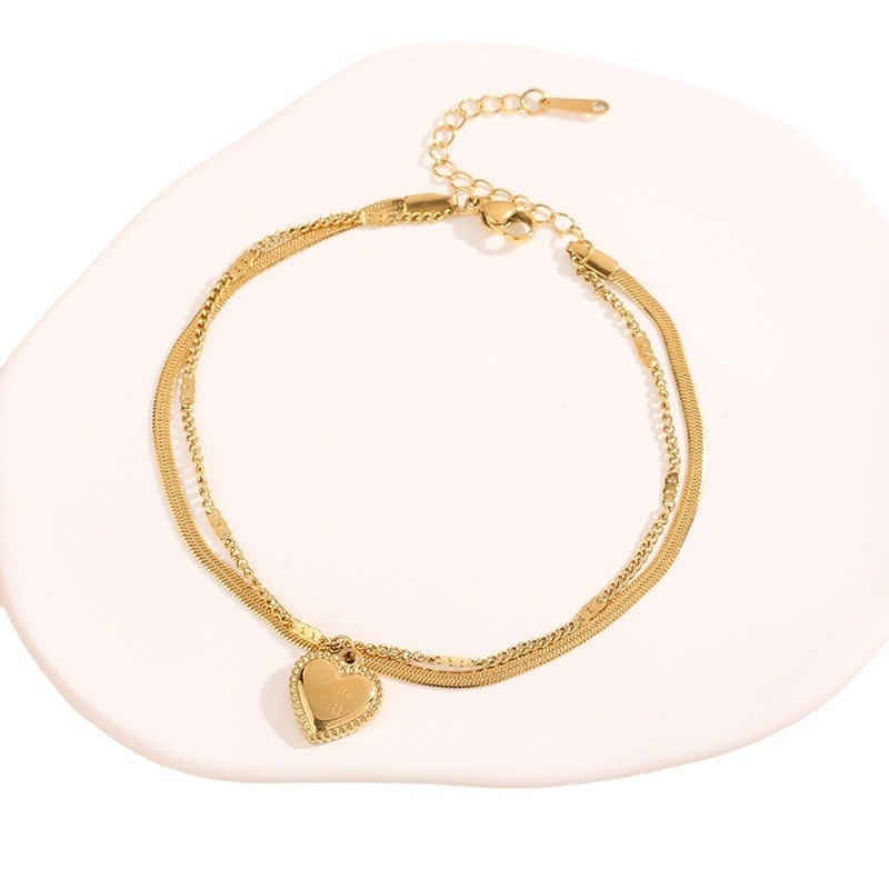 Estilo coreano de moda diseño de nicho elegante simple todo partido Cadena de acero de titanio encantadora mariposa perla colgante