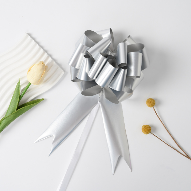 Venta caliente transfronteriza de Amazon nuevo estilo grande más de 50 secciones de flores de bola regalos de Navidad embalaje de flores de pulido mate aluminizado