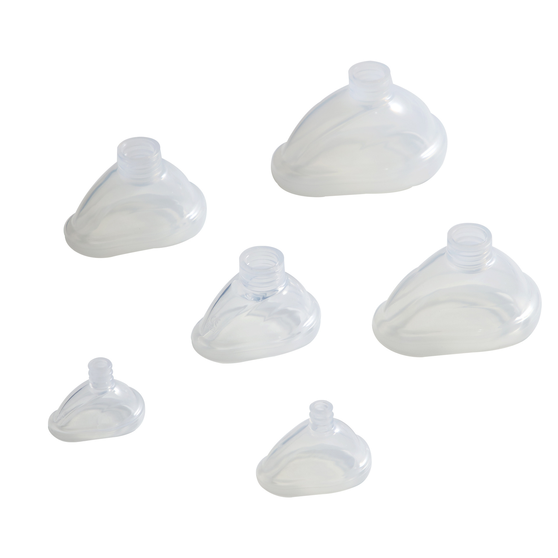 硅胶一体式面罩成人婴儿新生儿重复用麻醉面罩简易呼吸器配件批发