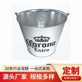 源头工厂镀锌铁桶多款容量白铁水桶专供户外KTV冰酒桶 阳台盆栽桶
