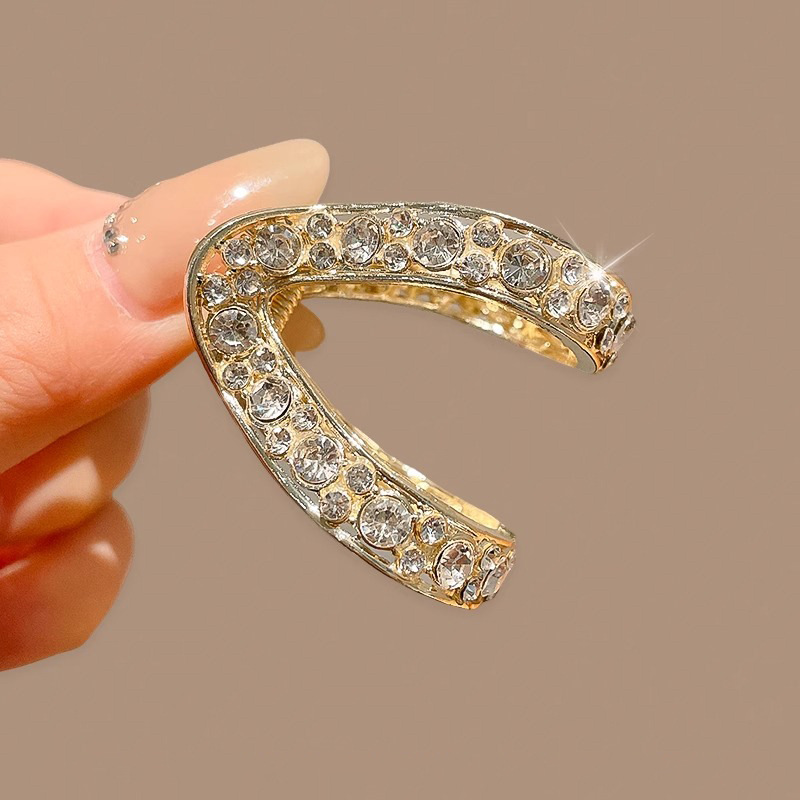 Cabello corto y medio cabello de cola de caballo elegante fijador de agarre V-shaped nuevo clip de cabello de mujer detrás de la cabeza tocado de alta calidad