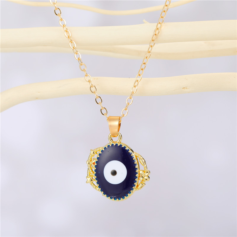 Fashion Geometric Eye Alloy Colorful Necklace Wholesale display picture 5